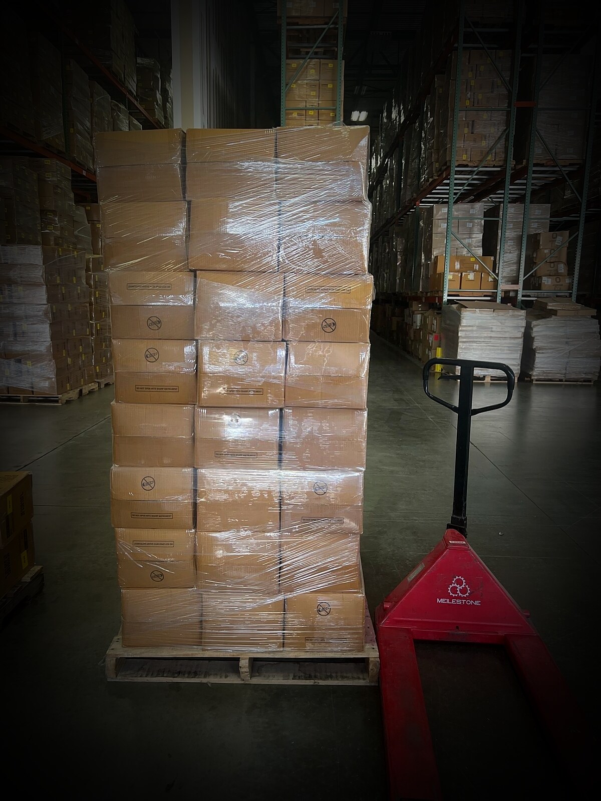 Pallet jack en operación